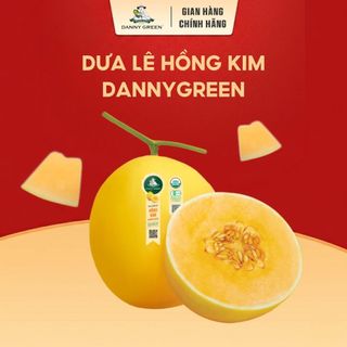 Dưa Lê Hữu Cơ Hồng Kim DannyGreen Size 1KG - 1.3KG