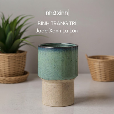 Bình Jade Xanh Lá Lớn - Nhà Xinh