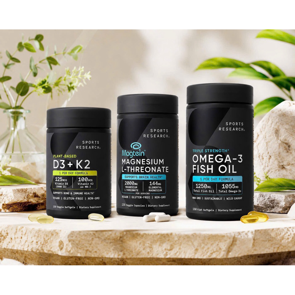 Viên Uống Bổ Sung Magie Sports Research Magtein Magnesium L-Threonate 2000mg