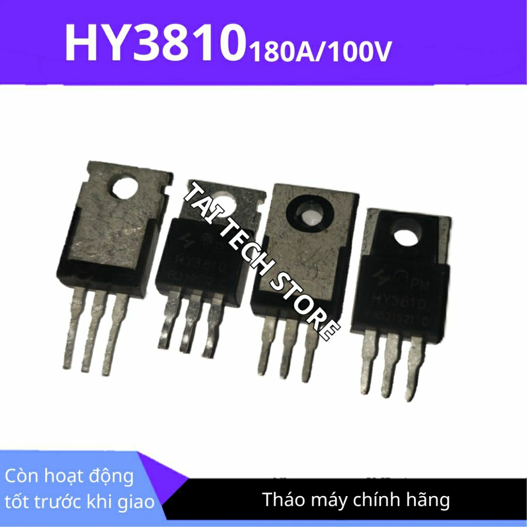 [Combo 10 linh kiện] Mosfet HY3810 180A 100V tháo máy chính hãng