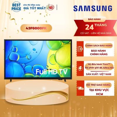 43F6000FK | Smart Tivi Samsung FHD 43 inch 43F6000FK - Hàng chính hãng