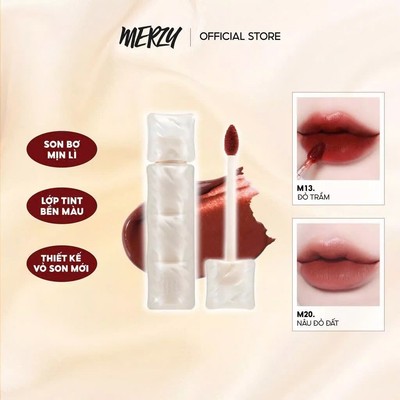 [Livestream] Son Kem Lì Mịn Như Bơ Merzy Puffer Mellow Tint 3.7g