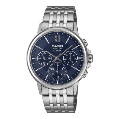 Đồng Hồ Nam Dây Thép Không Ghỉ Chính Hãng Casio BMS-300D-2AVDF
