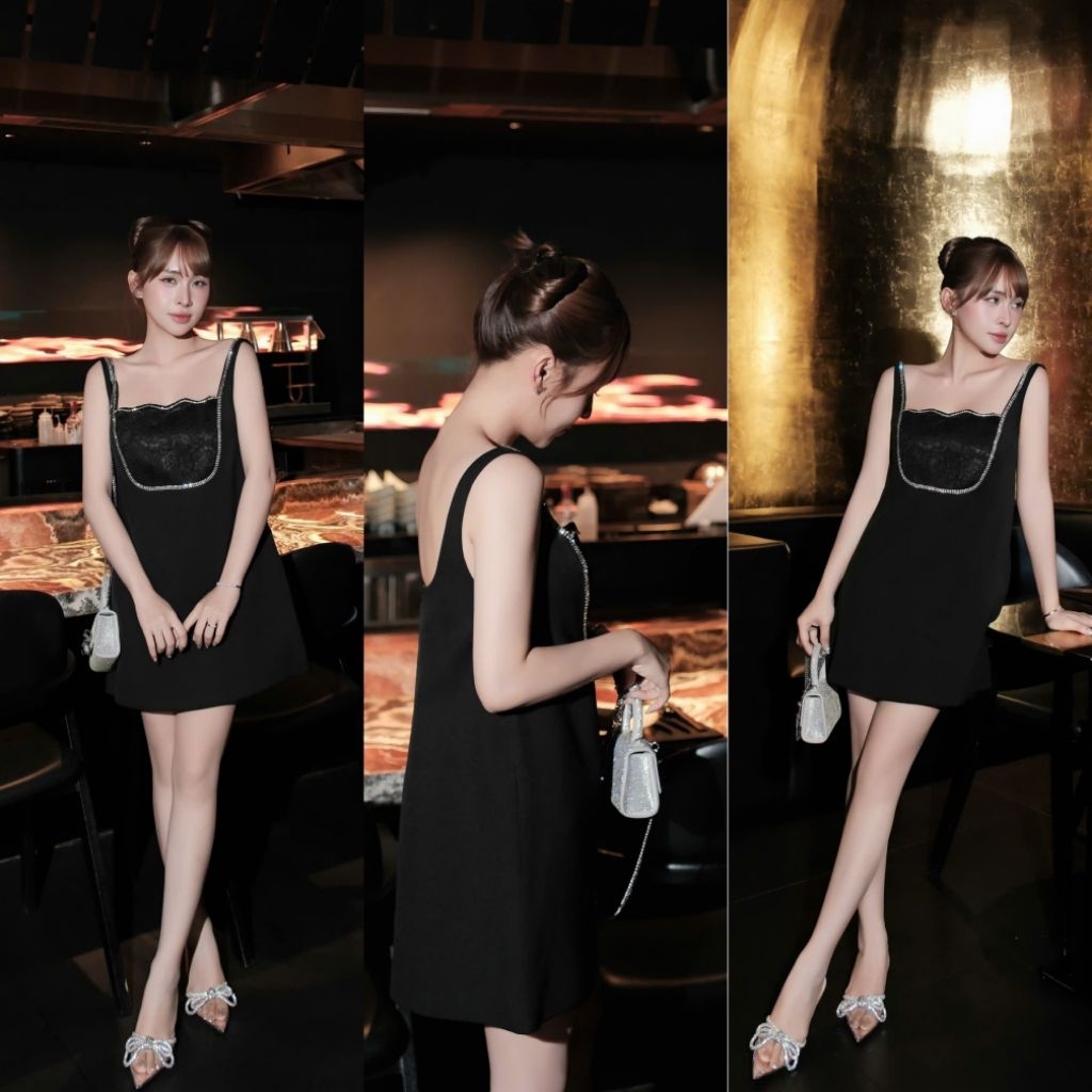 H2STORE - ĐẦM 2 DÂY VIỀN REN BLISS - H26571