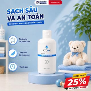 Nước Làm Sạch Đa Năng Cho Bé ATONO2 Chăm Sóc Làm Sạch Sâu Làn Da Nhạy Cảm Cho Trẻ Từ Sơ Sinh 200ml