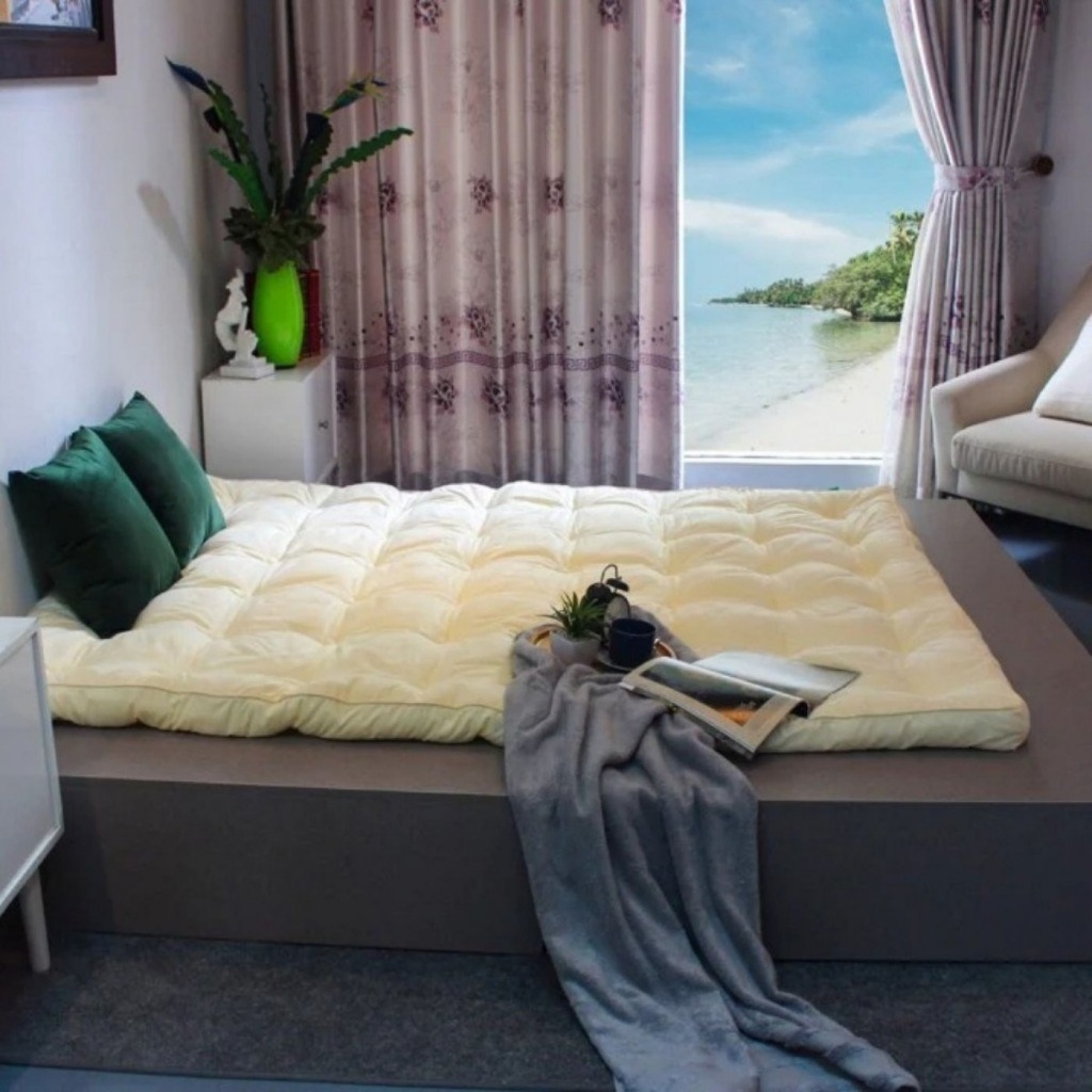 TOPPER HOÀNG GIA EDENA - Ruột Gòn Microfiber, Vải Cotton 100% Thoáng Mát  Topper Hoàng Gia Edena là 