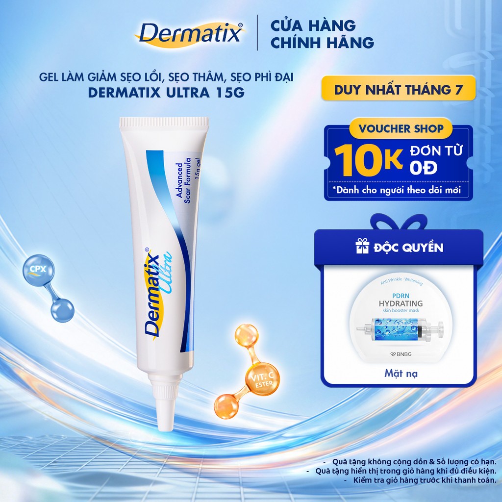 Dermatix Ultra Gel Làm Mờ Sẹo Thâm, sẹo 15g (beaute)