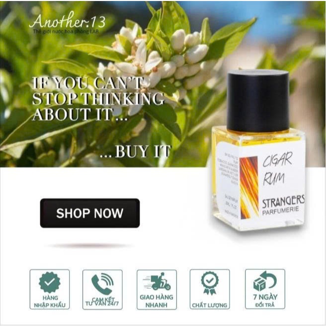 ⁂︎ 10ml┊ Nước Hoa Unisex Strangers Parfumerie Cigar Rum Eau De Parfum 10ml