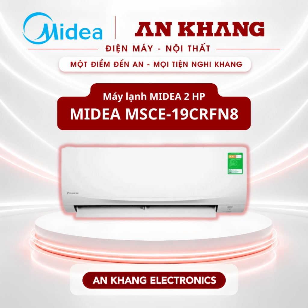 [ Chính Hãng ] Máy lạnh Midea Inverter 2HP MSCE-19CRFN8 - Tiết Kiệm Điện - An Khang Electronics