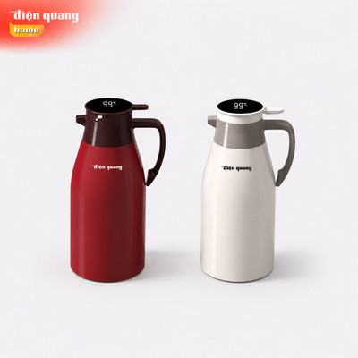 Bình Ủ Giữ Nhiệt Điện Quang BU01 (hiển thị nhiệt độ, pin CR2032, thân nhựa) - Dùng để ủ trà, thảo mộc - Bảo hành 6 tháng