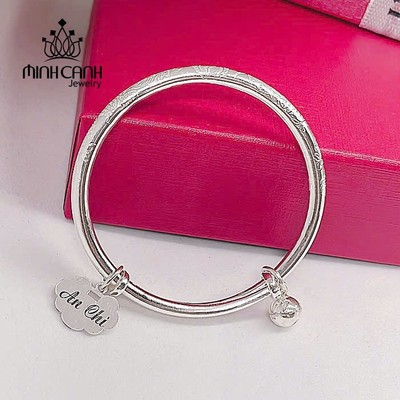 Vòng Bạc Trẻ Em Mix Charm Khánh Bình An - Minh Canh Jewelry