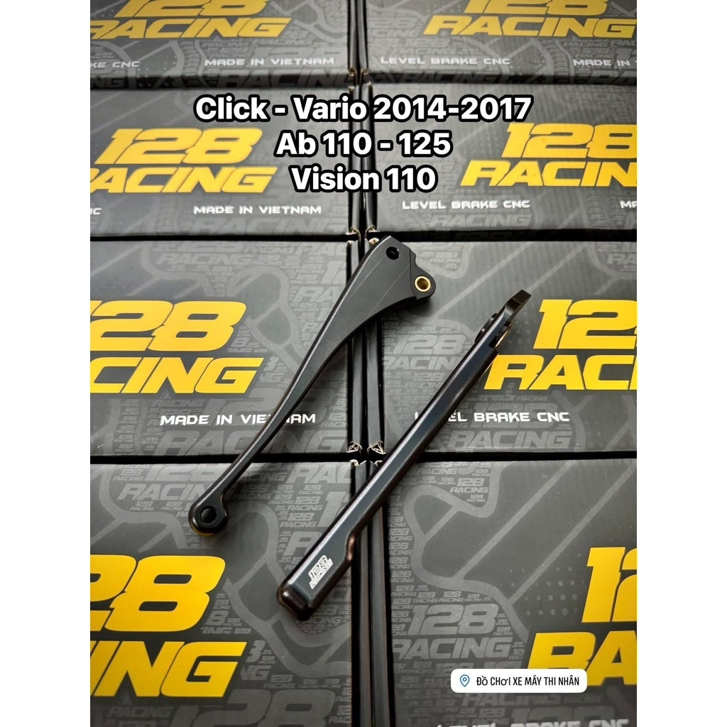 Tay thắng Cnc 128racing lắp cho Click - Vario 2014-2017 / Ab 110-125 / Vision 110 