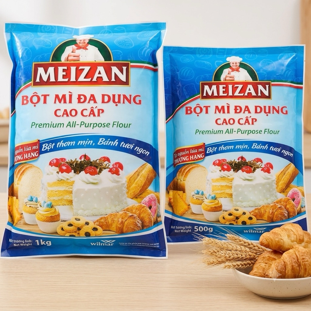 Bột Mì Đa Dụng Hoa Ngọc Lan/ Meizan bịch 500g/1KG