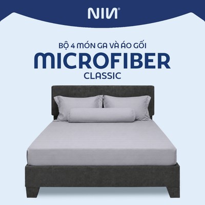 Bộ Drap, Áo Gối NIN House Classic Mẫu 2025| Đủ Màu | Nhiều Kích Thước | Chất Liệu Cotton Nhung