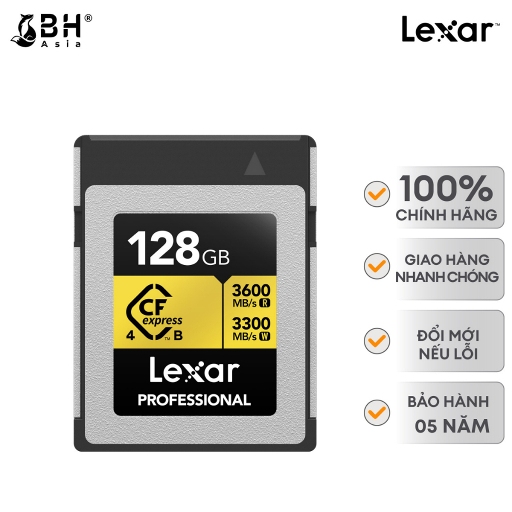 Thẻ nhớ Lexar Professional Gold CFexpress 4.0 Type B 128GB/ 256GB