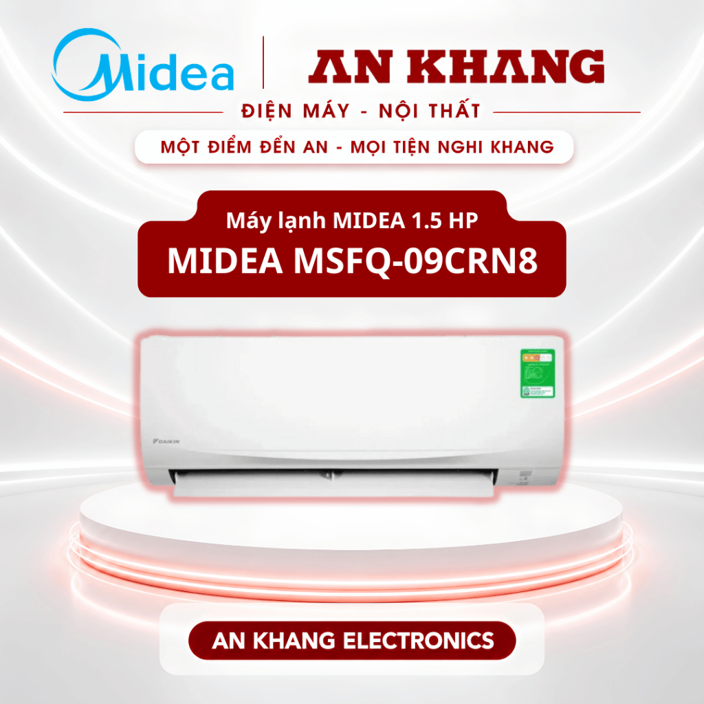 [ Chính Hãng ] Máy lạnh Midea Inverter 1.5HP/2HP/2.5HP MSFQ-09CRN8/ MSFQ-12CRN8/ MSFQB-18CRN8/ MSFQ-