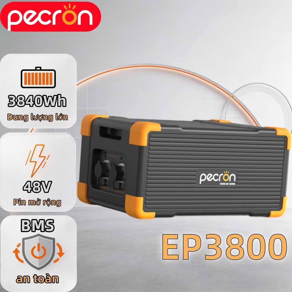 Pin Mở Rộng PECRON EP3800-48V 3840Wh LiFePO4 Cho E3800LFP E3600LFP