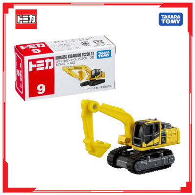 Xe mô hình Tomica No.09 Komatsu Excavator 439172 Fullbox Chính Hãng Takara Tomy - Victoys