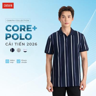 Áo polo nam CANIFA phối màu 8TP26S010