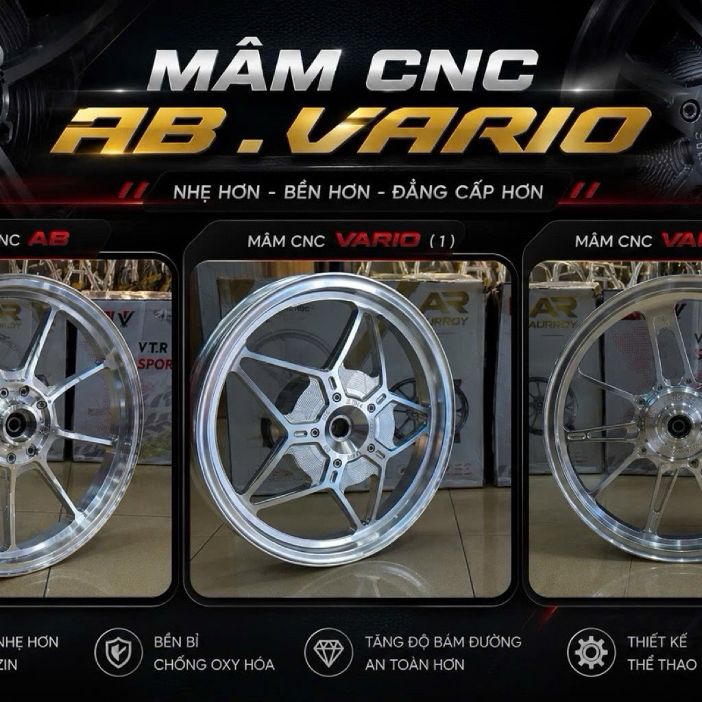 Mâm CNC Vario(125/150),AB(2020-2026),AB 4 Val
