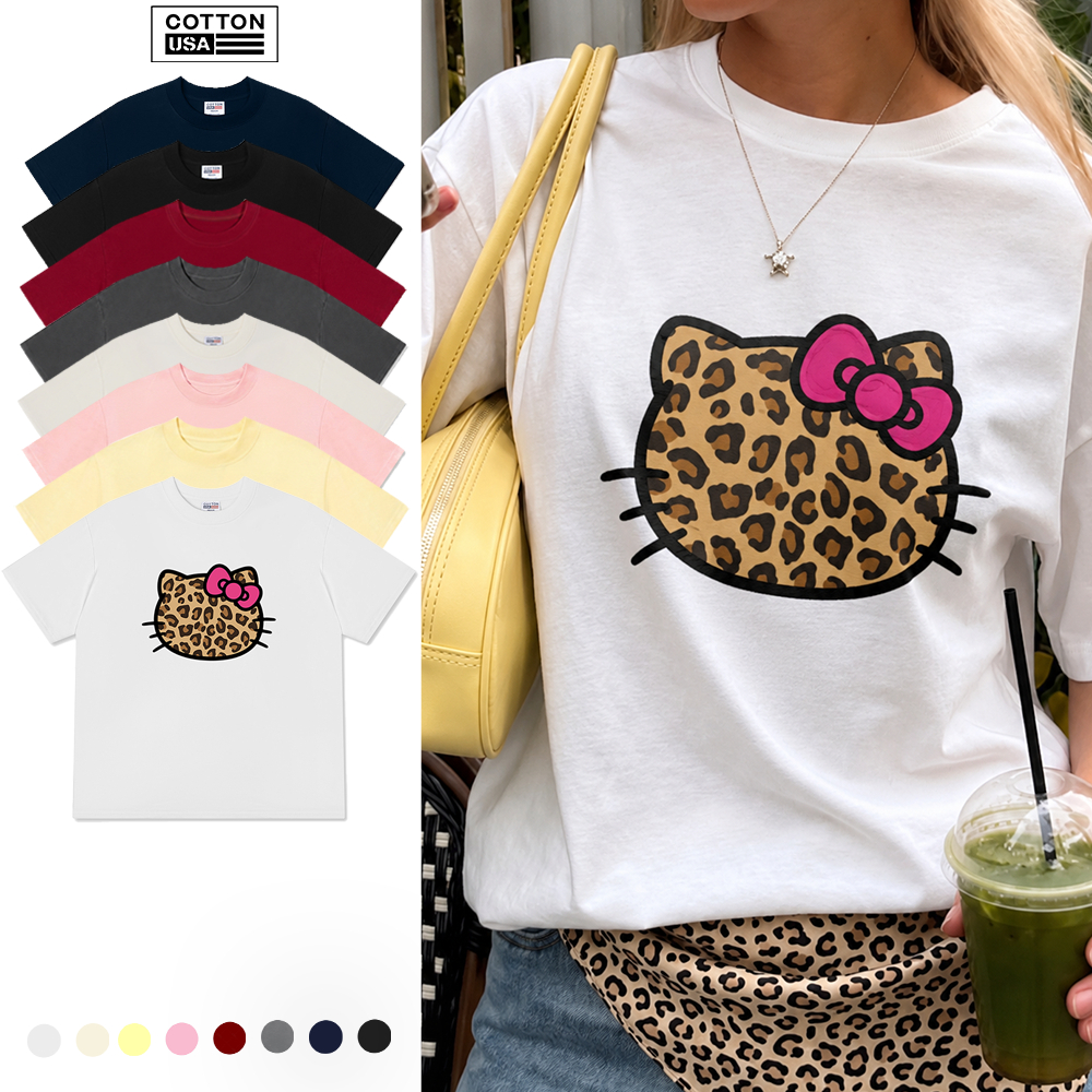 Áo Thun Relaxed Fit CottonUSA Vietnam "Urban Leopard Kitty" - PT0214PT
