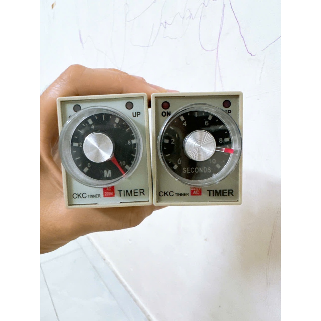 Timer thời gian AH3-3, timer hẹn trễ on delay điện áp 220VAC