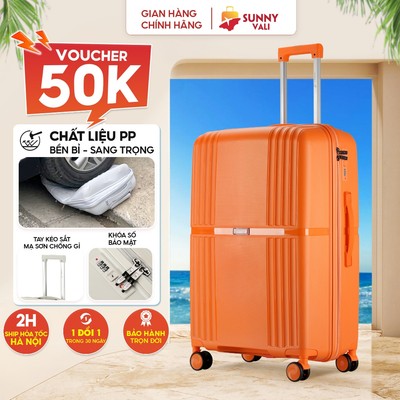 Vali kéo SUNNY GO - size 20/24/28 inch nhựa PP chịu va đập tốt, vali thời trang bền đẹp