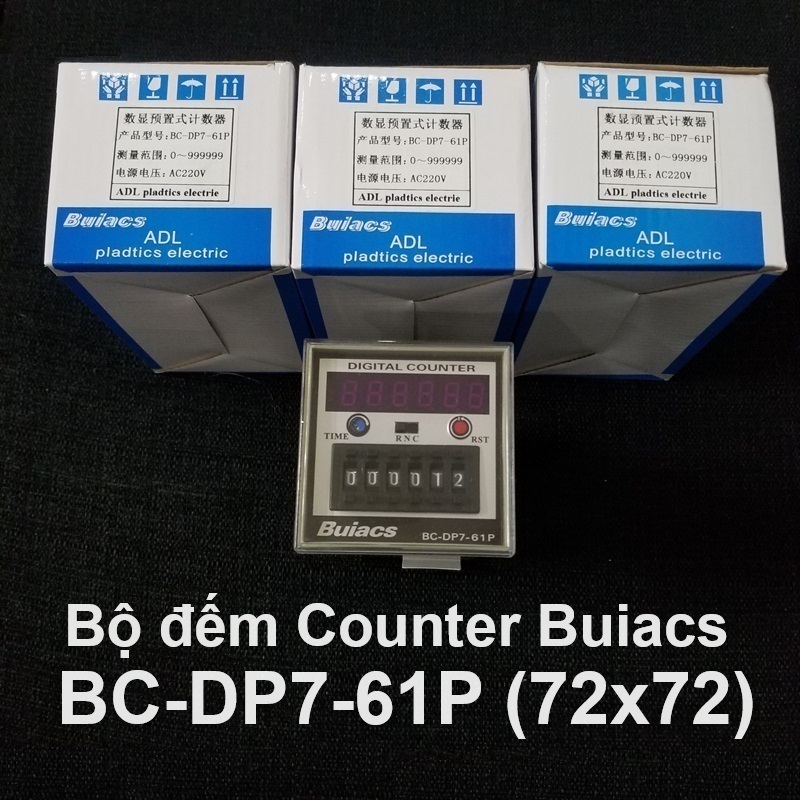 Bộ đếm Counter Buiacs BC-DP7-61P (72x72) 220V