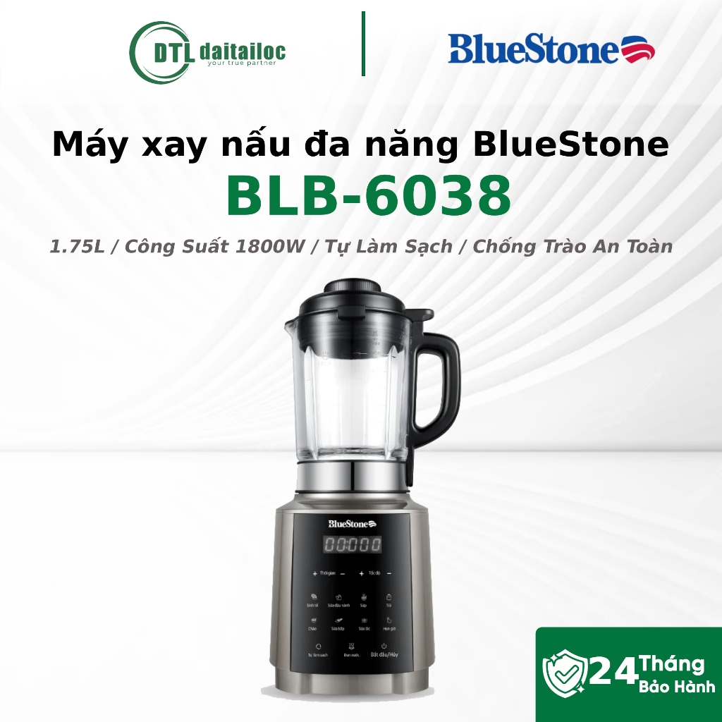 Máy Xay Nấu Đa Năng BlueStone BLB-6038 1.75L Tự Làm Sạch | Chính Hãng | Bảo Hành 24 Tháng