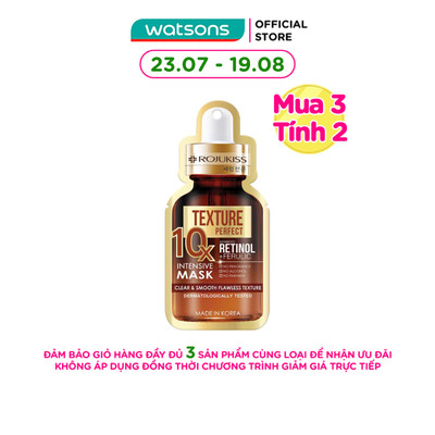 Mặt Nạ Se Khít Lỗ Chân Lông Rojukiss Perfect - Texture 10X Intensive Mask 24ml