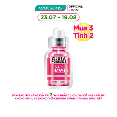 Mặt Nạ Dưỡng Sáng Và Se Khít Lỗ Chân Lông Rojukiss Gluta Poreless 5X Intensive Mask 25ml