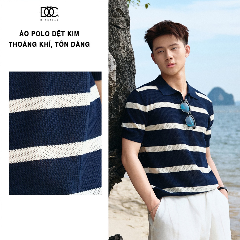 ÁO POLO KẺ NGANG ĐỘC MENSWEAR - PL326