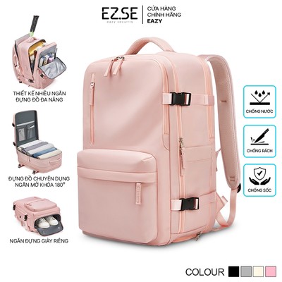 Balo du lịch chống nước đựng laptop chống sốc cao cấp EAZY BLA08 có ngăn đựng giày , Balo đựng quần áo vợt cầu lông