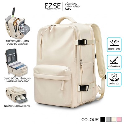 Balo du lịch cao cấp chống nước chống sốc laptop EAZY BLA08 có ngăn đựng giày , Balo đựng laptop nữ nam đựng quần áo