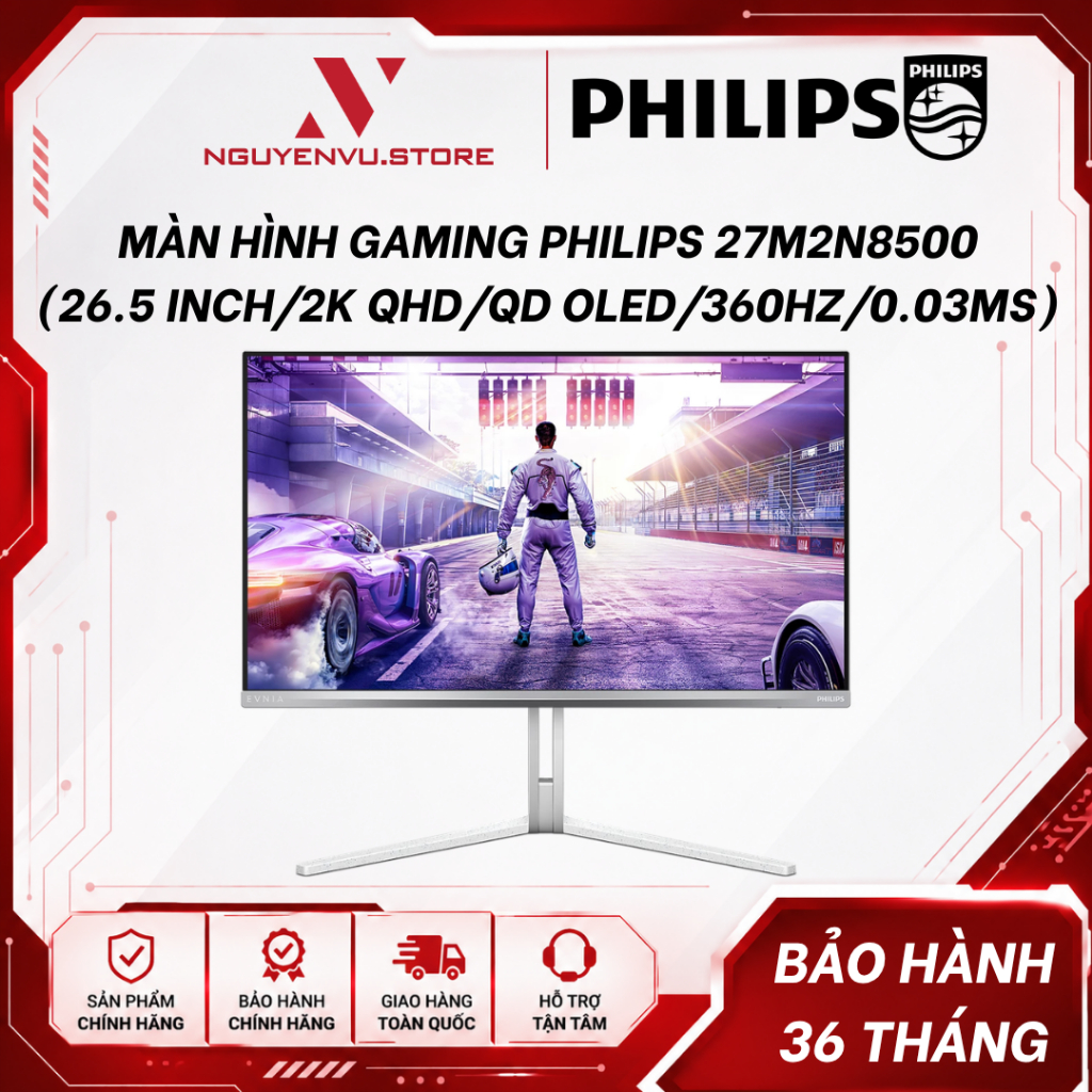 Màn hình Gaming QD-OLED PHILIPS 27M2N8500 (26.5 inch/2K QHD/QD OLED/360Hz/0.03ms/HDR True Black) - C