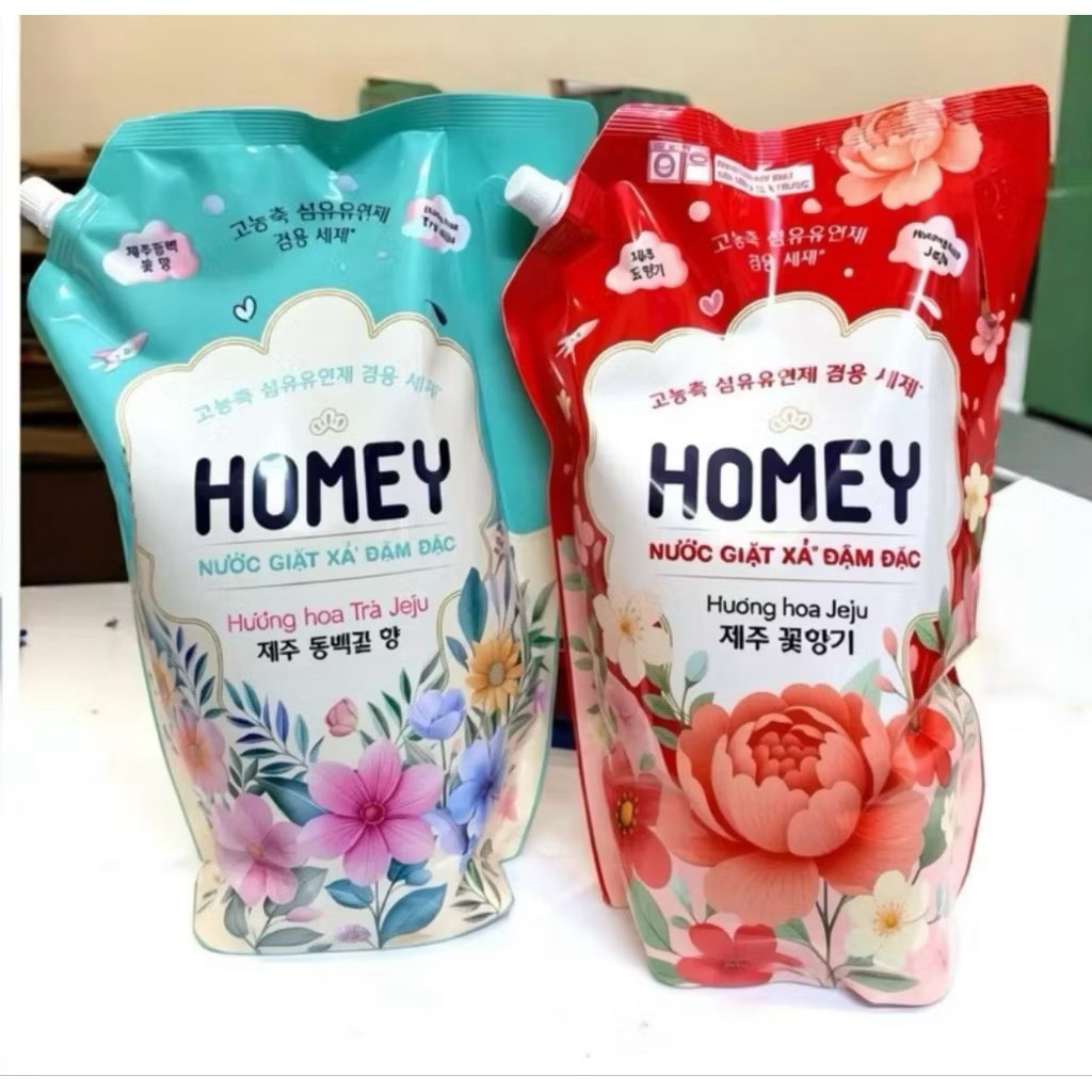 TÚI NƯỚC GIẶT XẢ HOMEY TÚI 3.1kg xanh đỏ