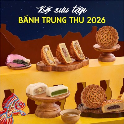 Bánh Nướng Trung Thu Hồng Lam 2026 - Hương Vị Truyền Thống Kết Hợp Nhân Ô Mai Độc Đáo - 150gram