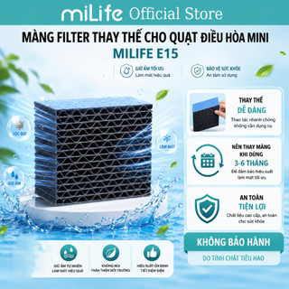 Tấm làm mát FILTER /  màng thấm thấu filter thay thế cho quạt điều hòa mini E15 milife