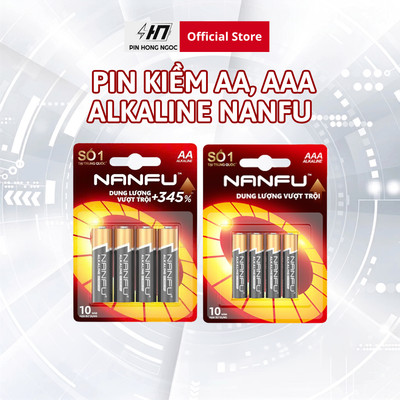 Pin NANFU Alkaline AA , AAA 1,5V độ bền vượt trội - Hàng chính hãng