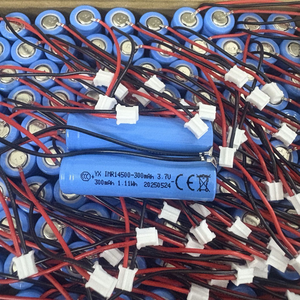 [chính hãng]Pin sạc IMR 14500 300mAh 3.7V đầu giắc trắng 2.0