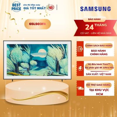Smart Tivi Khung Tranh The Frame QLED Samsung AI 4K 65 inch 65LS03FA