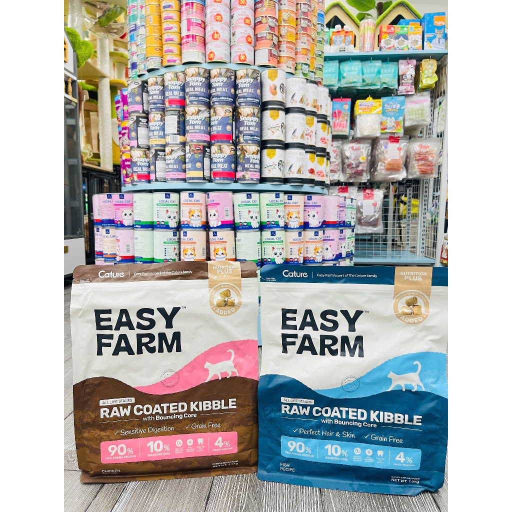 Hạt cho mèo Cature Easy Farm 1,5kg mix ruốc