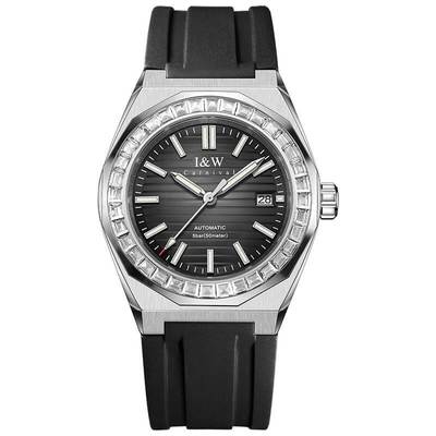 Đồng hồ nam chính hãng I&W Carnival 733G-S2,kính chống xước,chống nước 50m,Bh 24 tháng,máy cơ (automatic),dây cao su