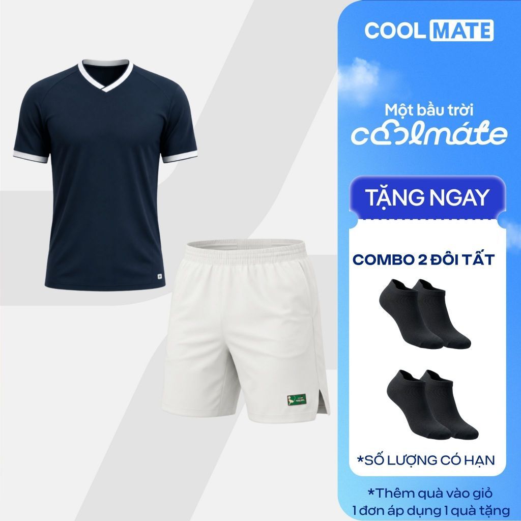[TẶNG COMBO 2 ĐÔI TẤT]Set thể thao nam Pickleball Áo ZeroMark và quần Smash shot 6inch Thoáng Thấm hút tốt Coolmate