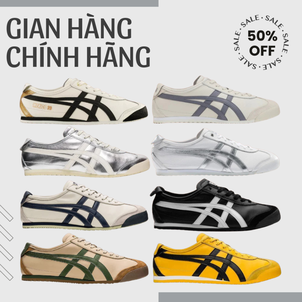 [ Authentic ] Giày Onitsuka Tiger MEXICO 66. Giày Sneaker Onitsuka Tiger MEXICO 66 Full Màu Full Siz