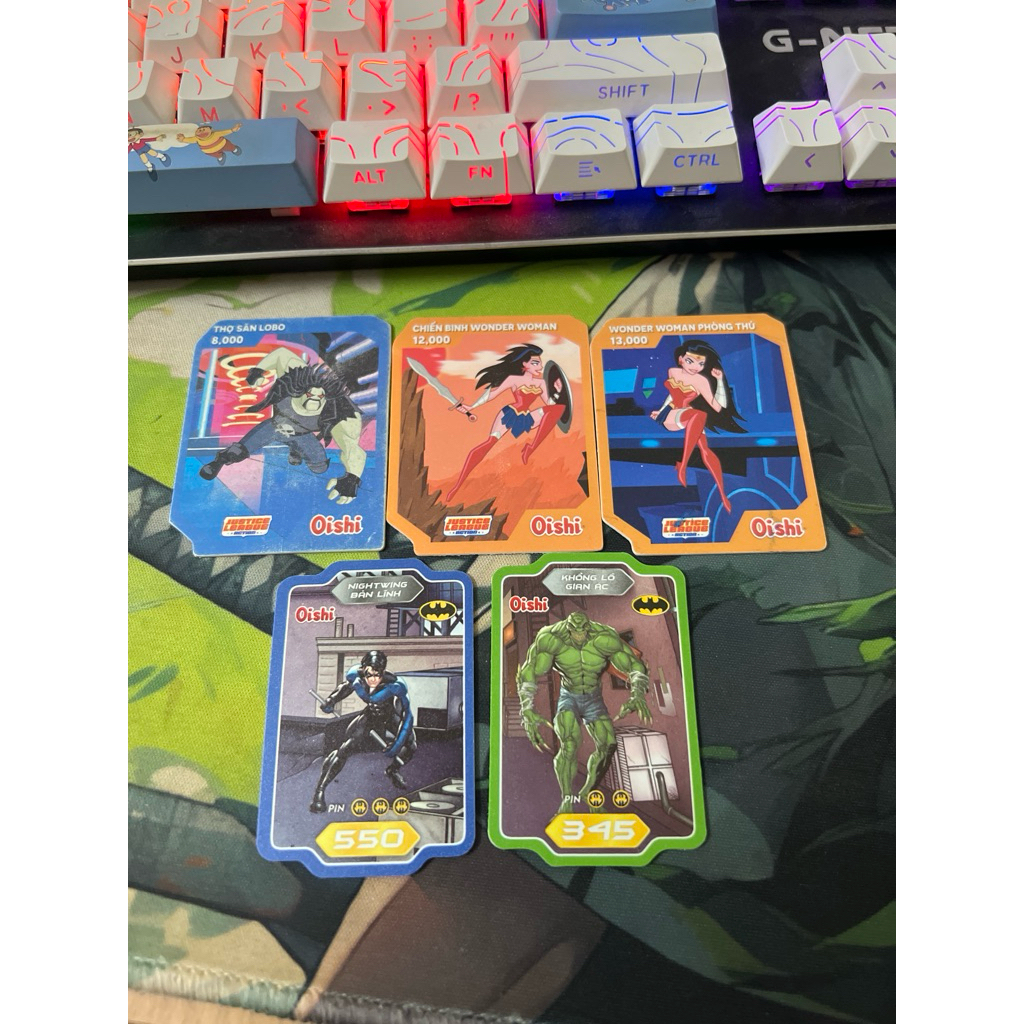 Thẻ DC Oishi sưu tầm.