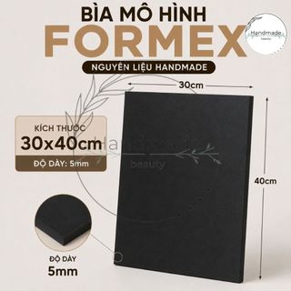Bìa mô hình Fomex Đen 30x40cm dày 5mm, bìa foam loại cứng làm handmade
