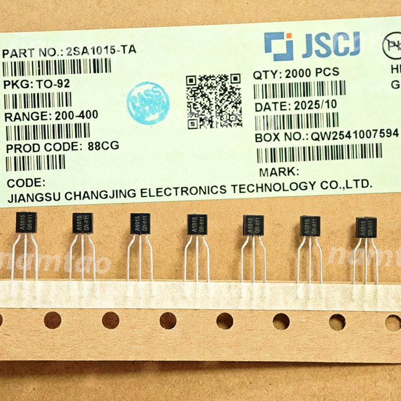 50 chiếc Transistor A1015 2SA1015 1015 chính hãng CJ chân đồng