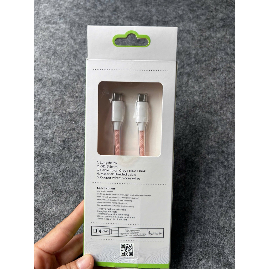 Cáp PK-C110 2 đầu Lighting-Type C