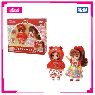 Mô hình búp bê SWIMMER Miki-chan Maki-chan (Licca-chan) 099796 Fullbox Chính hãng TakaraTomy